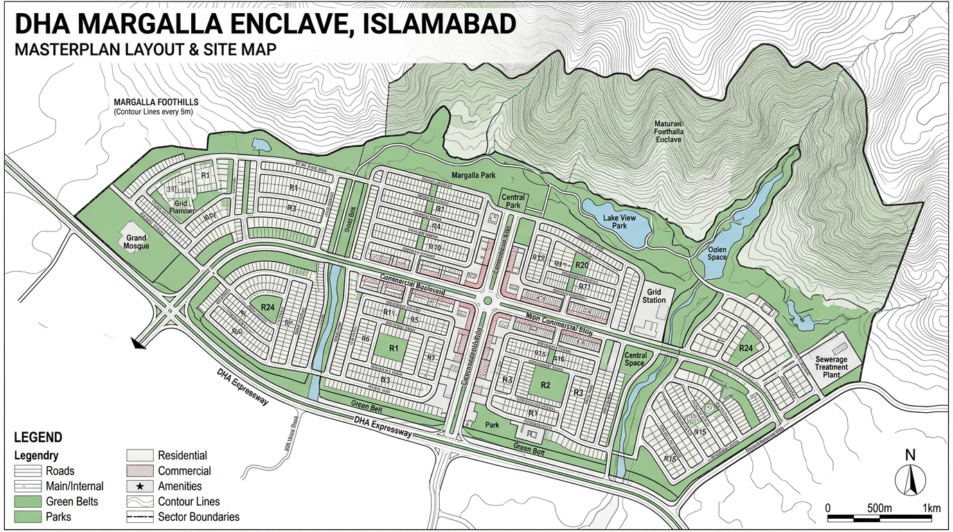 DHA Margalla Enclave Masterplan